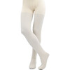 Sparkled Cotton Tights, Beige - Tights - 1 - thumbnail