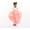 Madera Tiered Tulle Dress, Pink - Dresses - 3