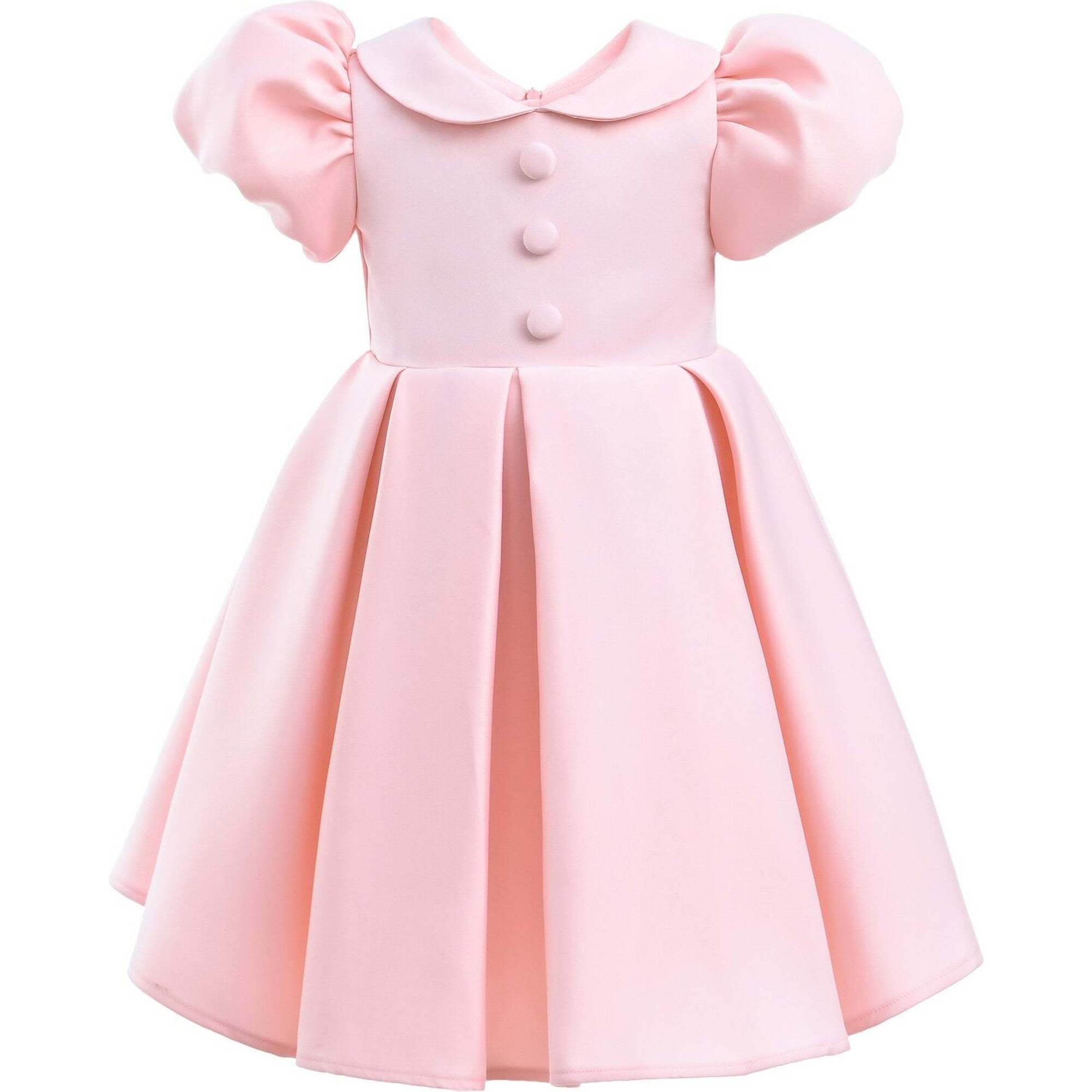 Barrymore Teacup Button Dress, Blush - Dresses - 1