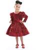 Merribrook Sequin Bow Dress, Red - Dresses - 3
