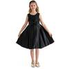 Hampton Double Bow Dress, Black - Dresses - 2