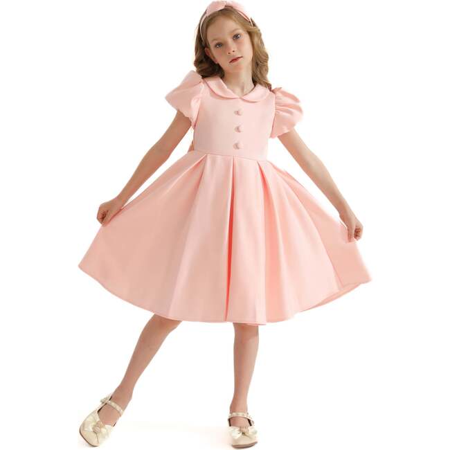 Barrymore Teacup Button Dress, Blush - Dresses - 2