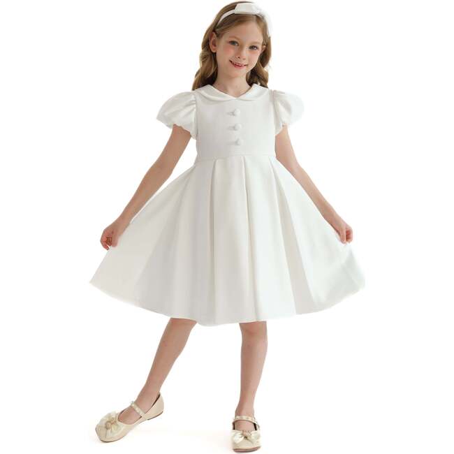 Barrymore Teacup Button Dress, Ivory - Dresses - 2