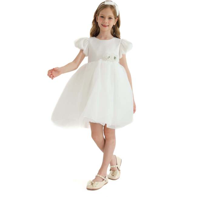 D'Amico Floral Teacup Dress, White - Dresses - 3