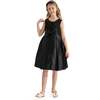 Hampton Double Bow Dress, Black - Dresses - 4