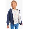 Teddy Fleece-Lined Zip Hoodie, Heather Navy - Jackets - 2