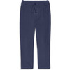 Stretch Corduroy Drawstring Pant, Navy - Pants - 1 - thumbnail