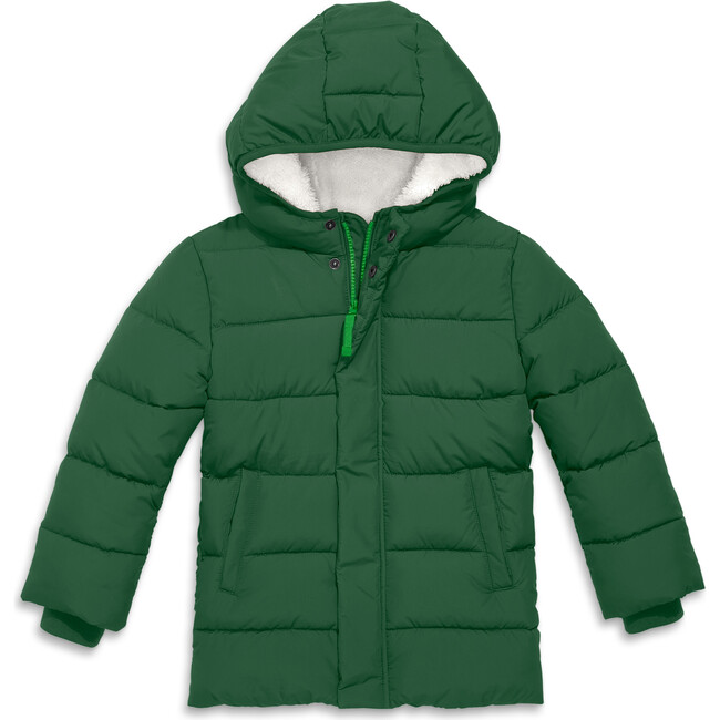 Parka Puffer Coat, Evergreen