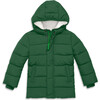 Parka Puffer Coat, Evergreen - Coats - 1 - thumbnail