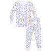 Hanukkah Two Piece Kids Henley Pajamas, Menorah Multi - Pajamas - 1 - thumbnail