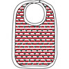 Christmas Tree Stripe Round Baby Bib, Multi - Bibs - 1 - thumbnail