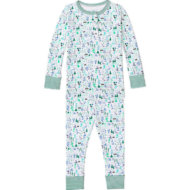 Apres Ski Two Piece Kids Henley Pajamas, Multi - Pajamas - 2