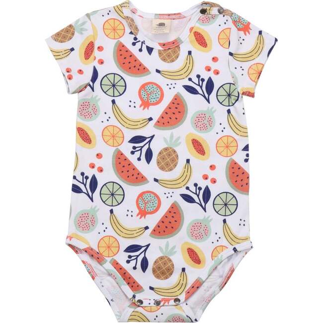 Short Sleeve Bodysuit, Cheerful Fruits