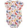 Short Sleeve Bodysuit, Cheerful Fruits - Onesies - 2