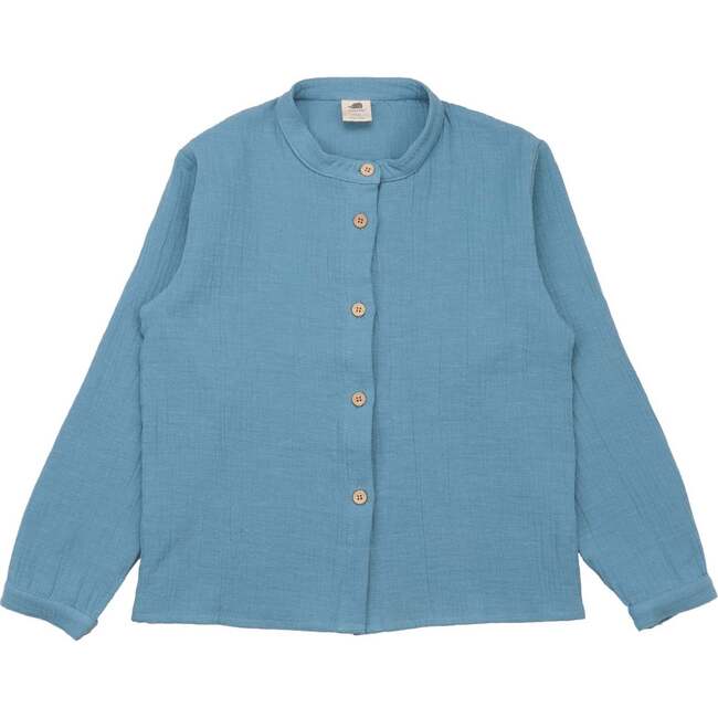 Shirt, Blue Muslin