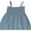 Strap Dress, Blue Muslin - Dresses - 3