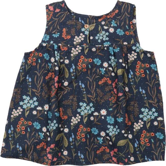 Muslin Tank Blouse, Floral Night