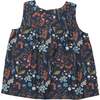 Muslin Tank Blouse, Floral Night - Blouses - 3