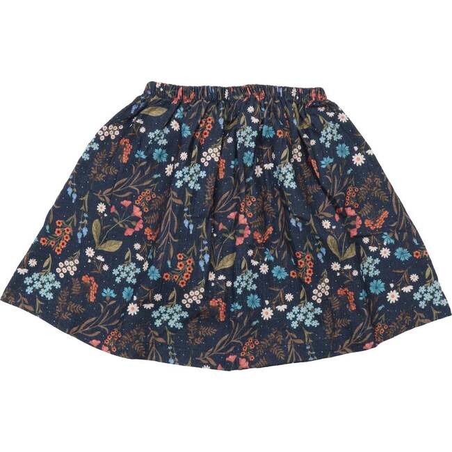 Muslin Floral Skirt, Floral Night - Skirts - 3