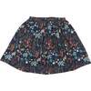 Muslin Floral Skirt, Floral Night - Skirts - 3