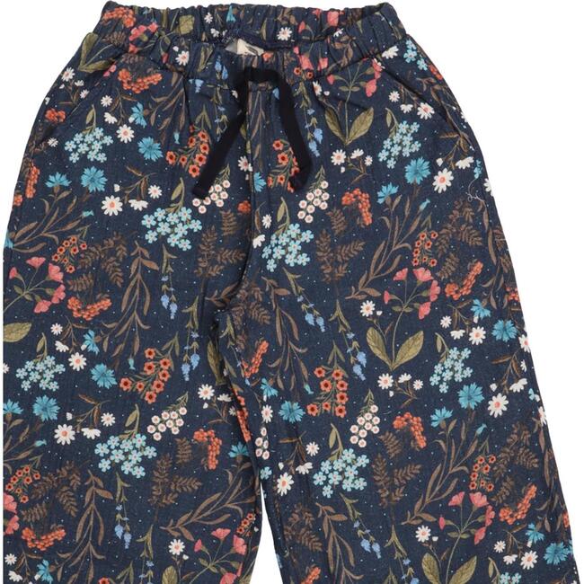 Muslin Floral Pants, Floral Night - Pants - 2