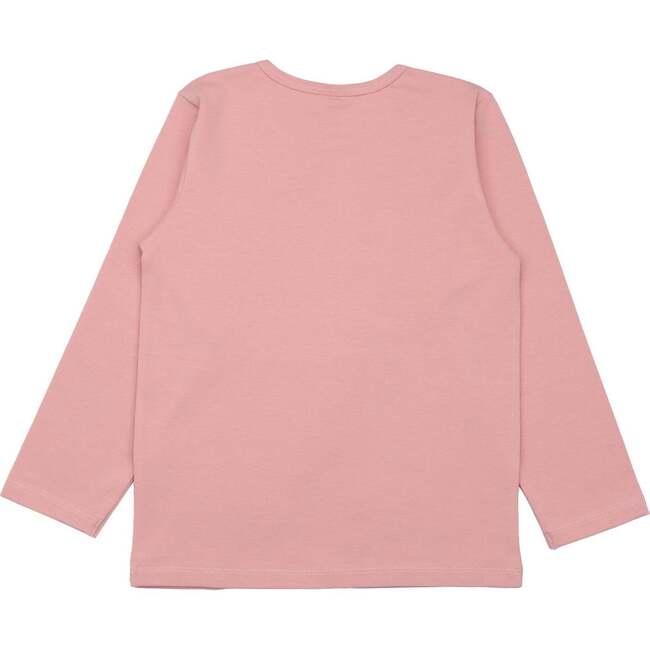 Long Sleeve Pink Shirt, Mini Flowers