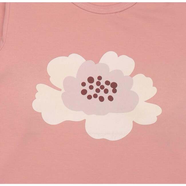 Long Sleeve Pink Shirt, Mini Flowers - T-Shirts - 3