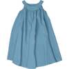 Flared Dress, Blue Muslin - Dresses - 2