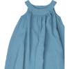 Flared Dress, Blue Muslin - Dresses - 3