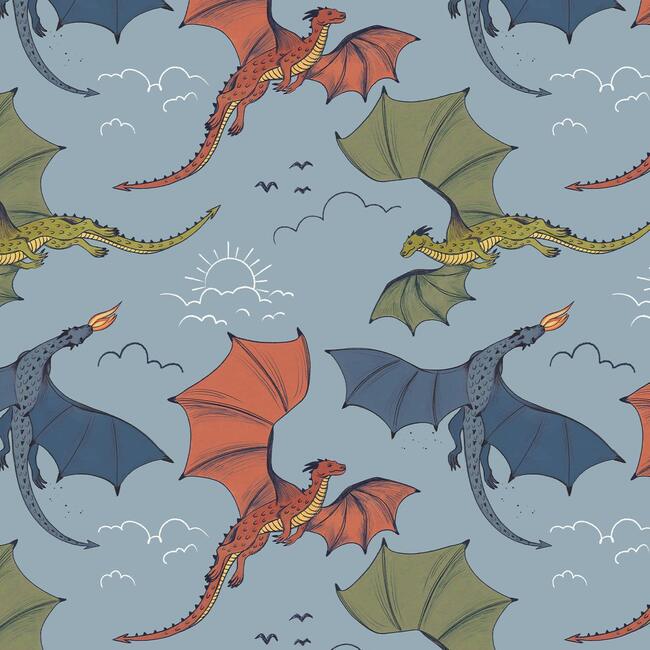 Dress, Colorful Dragons - Dresses - 4