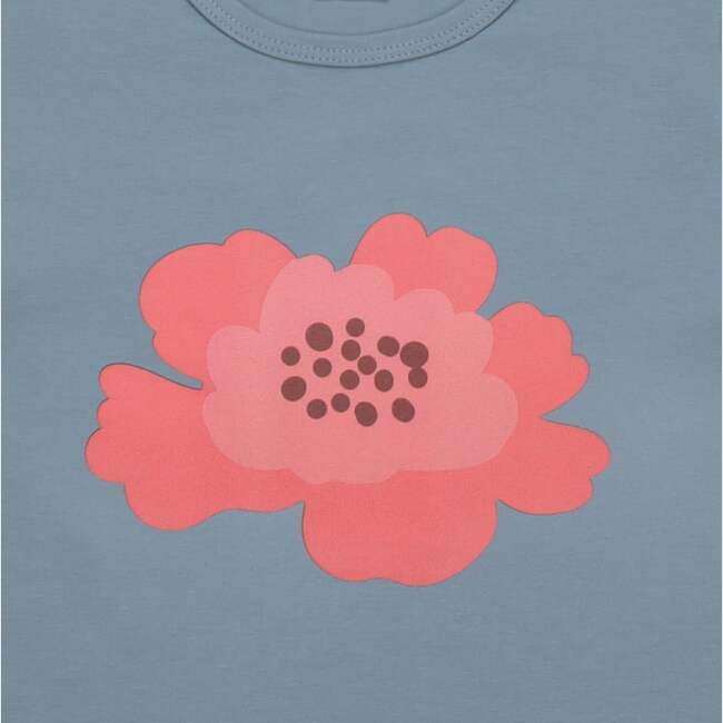 Blue Graphic T-Shirt, Mini Flowers - T-Shirts - 3