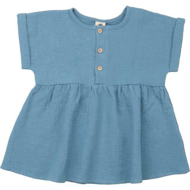 Blouse, Blue Muslin