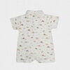 Bardot Baby Boy Romper, White Camel - Rompers - 2