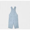 Augustin Baby Boy Dungaree, Sky Blue Check - Pants - 1 - thumbnail