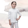 Bana Girl Blouse Cotton Long Sleeves, White - Shirts - 3