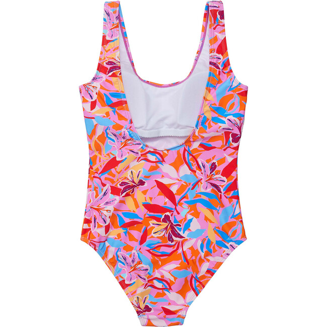 Women'S Sustainable Sleeveless Relaxing Fit Swimsuit, Blooming Sunset - One Pieces - 2