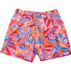 Sustainable Drawstring Swim Short, Blooming Sunset - Swim Trunks - 1 - thumbnail