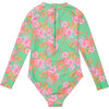 Sustainable Long Sleeve Surf Suit, Coastal Shells - One Pieces - 2