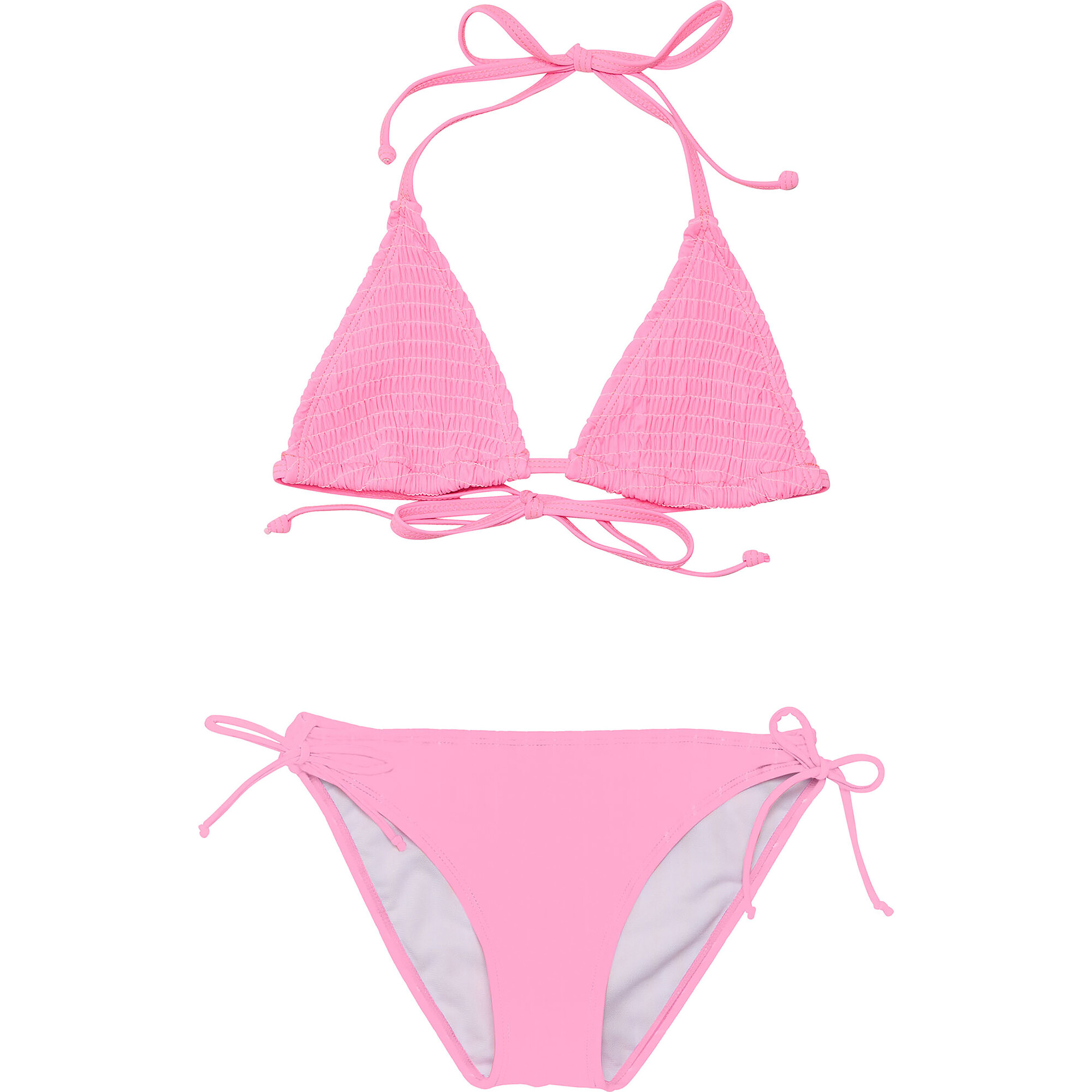 pinkyshake水着spiral merry triangle THE RETRO PADDED TRIANGLE BIKINI in PINK TERRY CLOTH – Lisa