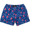Sustainable Comfort Lined Drawstring Swim Short, Sailboat Rock - Swim Trunks - 2