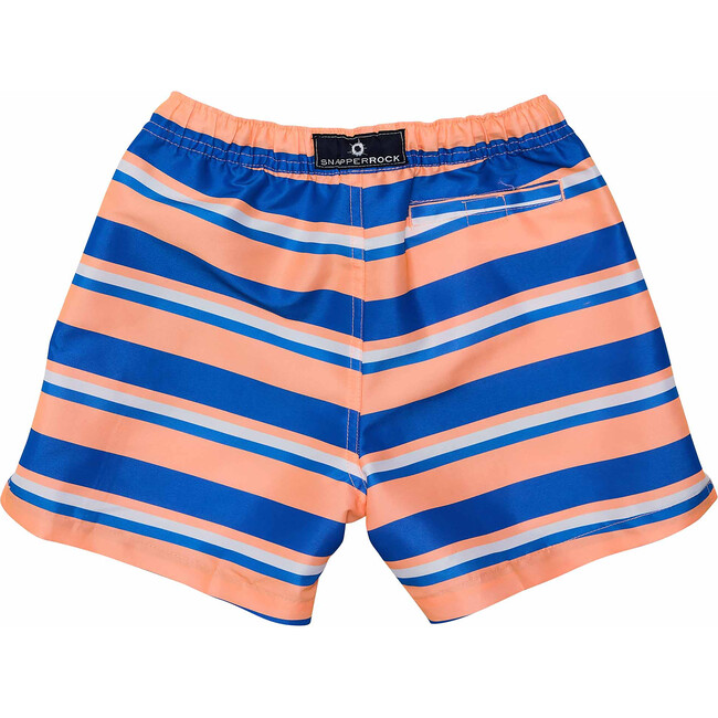 Sustainable Comfort Lined Drawstring Swim Short, Tropicana Stripe - Swim Trunks - 2