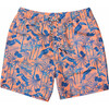 Men's Sustainable Comfort Lined Drawstring Swim Short, Tropicana Vacay - Swim Trunks - 1 - thumbnail