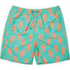 Men's Sustainable Comfort Lined Drawstring Swim Short, Ocean Clawed - Swim Trunks - 1 - thumbnail