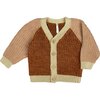 Rainbow Cardigan, Russet/Dusty Pink - Cardigans - 1 - thumbnail