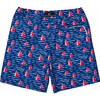 Men's Sustainable Comfort Lined Drawstring Swim Short, Sailboat Rock - Swim Trunks - 2