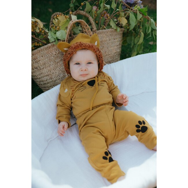 Lion Two Piece Set, Mustard - Mixed Apparel Set - 2