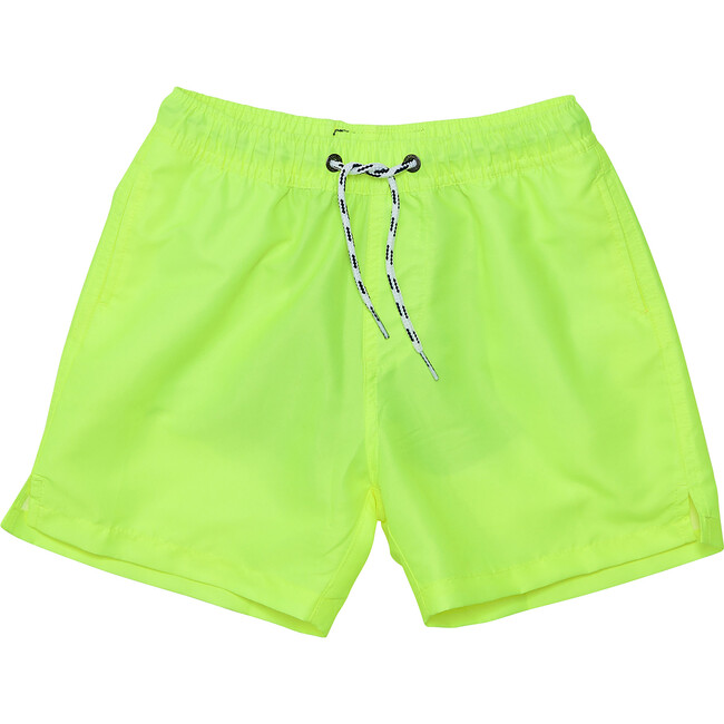 Comfort Lined Drawstring Swim Short, Citron