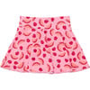 Broad Waist Band Pleated Short Swim Skirt, Berry Sweet - Skirts - 1 - thumbnail