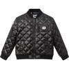 SPACEONE x Andy & Evan®, Kids Quilted Bomber with LED Light, Black - Jackets - 1 - thumbnail