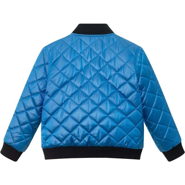 SPACEONE x Andy & Evan® Kids Quilted Bomber with LED Light, Blue - Jackets - 2